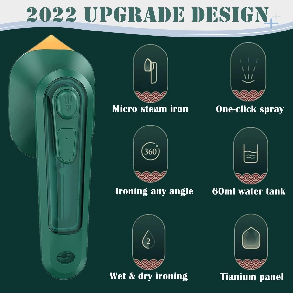 Portable Iron Travel Steamer for Clothes Mini Handheld PreDry And Wet Ironing Small Size Irons Suitable for Outing & Home